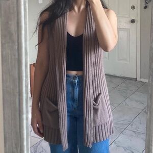 Sweater Vest Cardigan